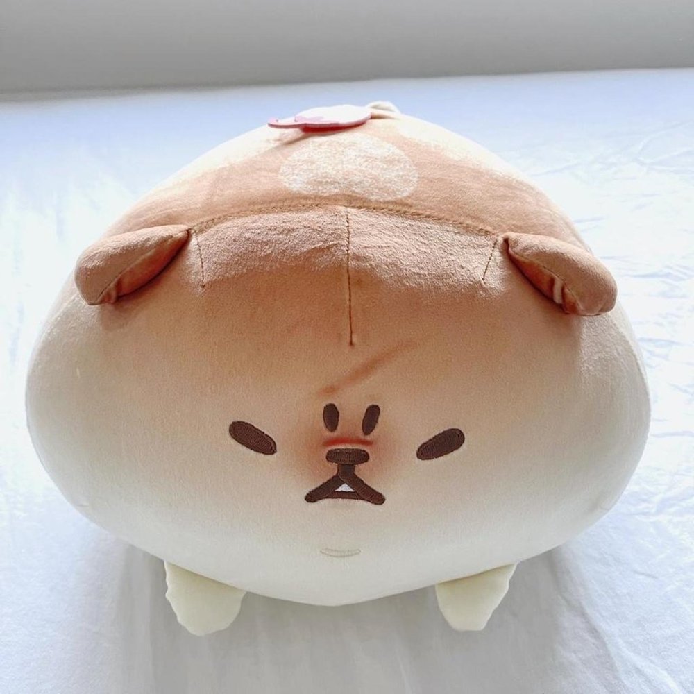 Yeast Ken - PakuPaKu Shiba Bread Dog Sakura Soft Plush - Kawaii Toy Gift (NWT)